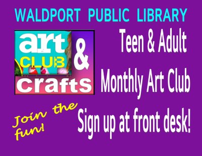 Art & Crafts Club Teens and Adults Art & Crafts Club Teens and Adults