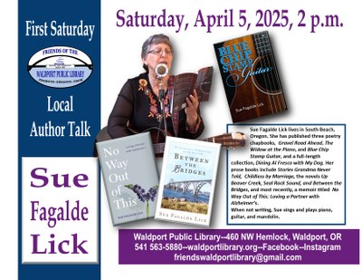 Friends of the Waldport Library Author Talk Friends of the Waldport Library Author Talk