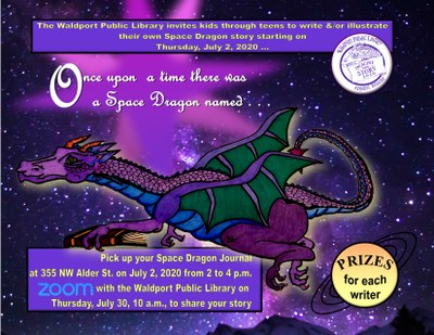 Kids & Teens Write & Illustrate "Your Own Dragon in Space Story.”