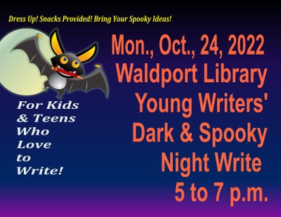 WPL Young Writers' Club: Dark & Spooky Night Write! WPL Young Writers' Club: Dark & Spooky Night Write!