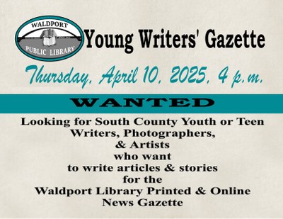 Young Writers' Gazette Young Writers' Gazette