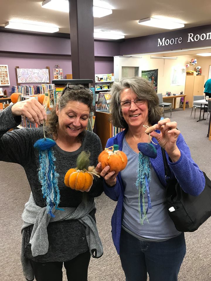 Felting Jelly Fish & Pumpkins, Oh My!