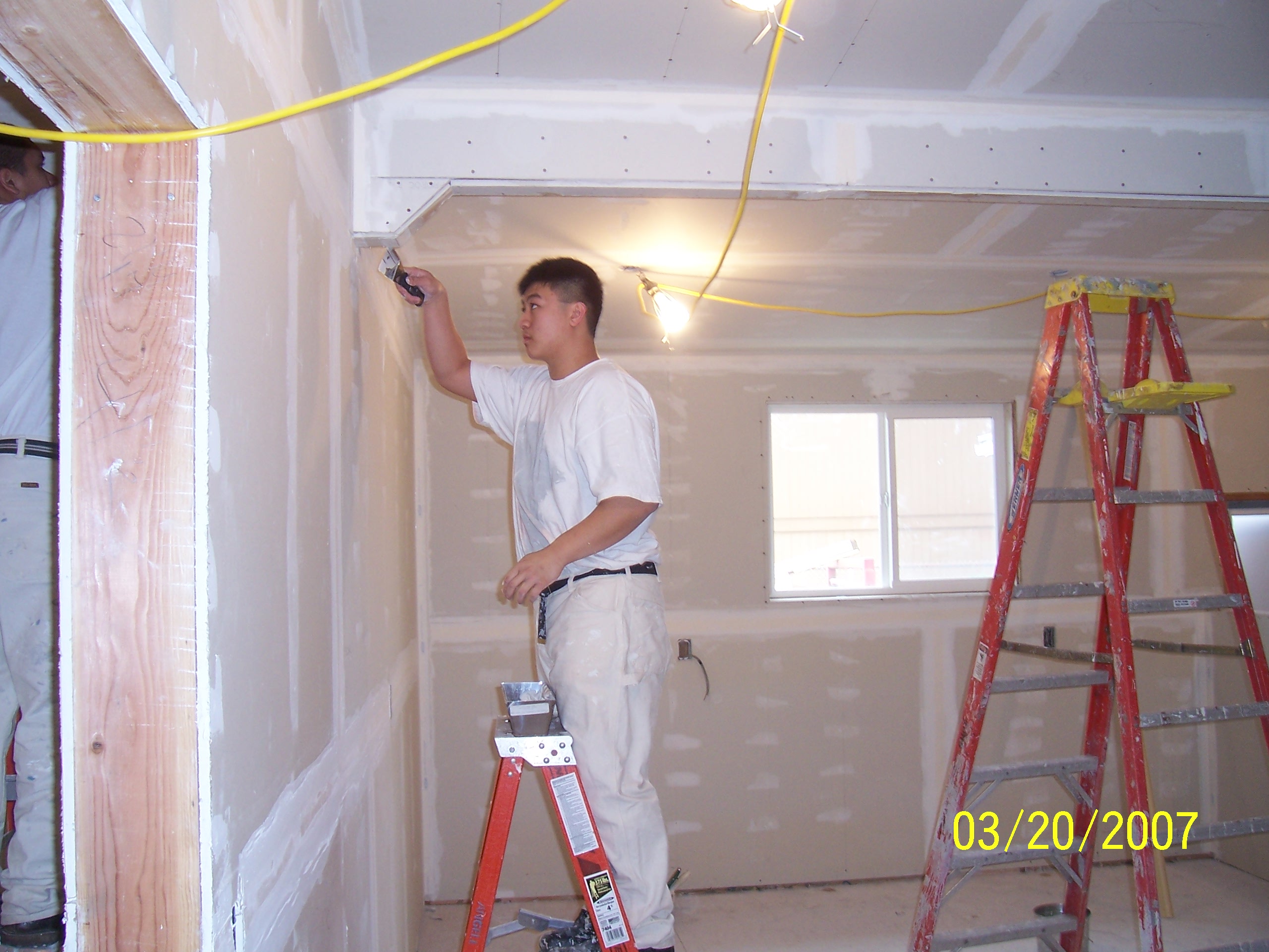 Angell Job Corps student Tan Ngo working at it!