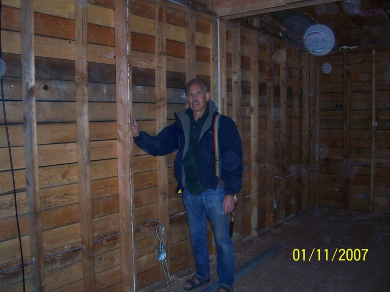 Volunteer Electrician Ted Harber