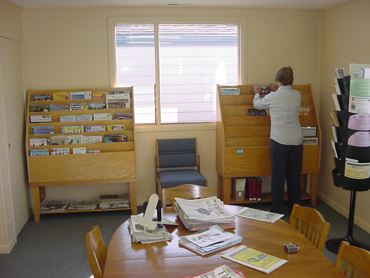 Library's Newspaper & Reference Reading Area!