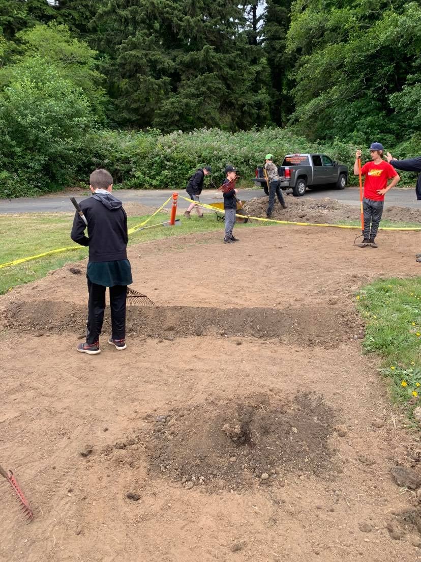 Laying Out Track With Dirt Jumps!