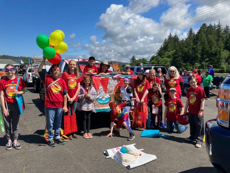 Waldport Library's Beachcomber Day Parade Walk!